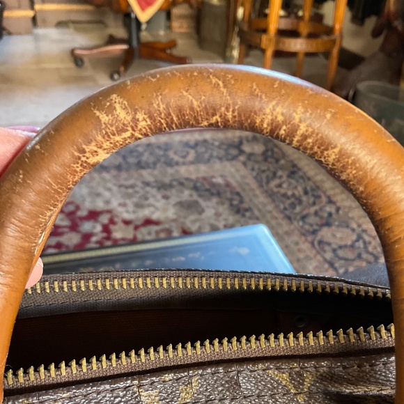 Vintage Louis Vuitton Speedy Bag Monogram Authentic Lock No Keys Pre-owned 70s - Picture 6 of 8